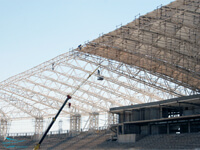 نصب سقف پارچه ای فولاد آرنا