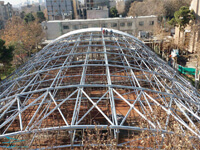 نصب سازه فلزی زمین تنیس پیام 2