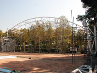 نصب سازه فلزی زمین تنیس پیام 1