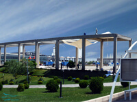 نصب سایبان رواق های نمایشگاه شهر آفتاب 1