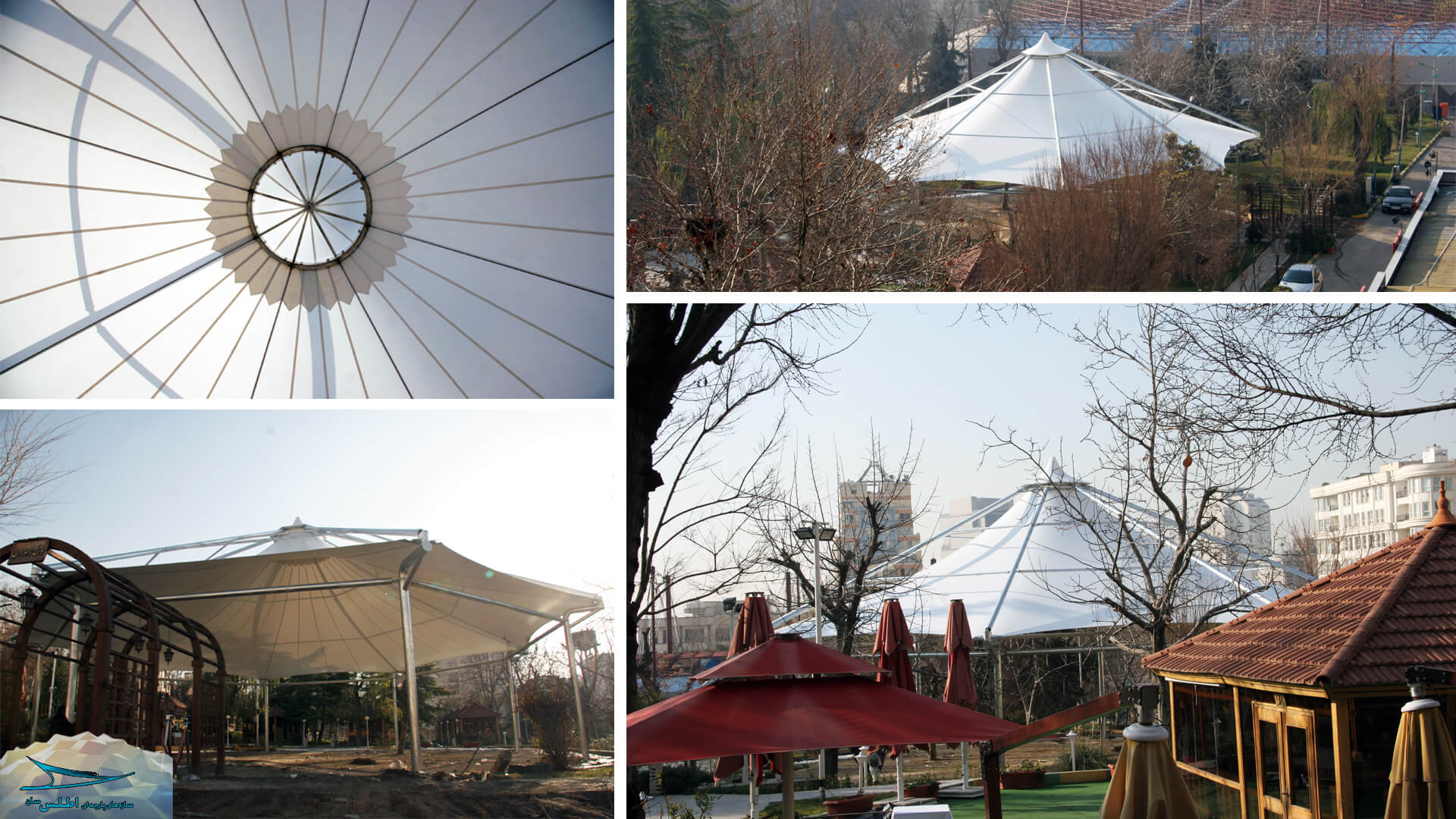 آلاچیق چادری باشگاه آجودانیه | شرکت اطلس سان