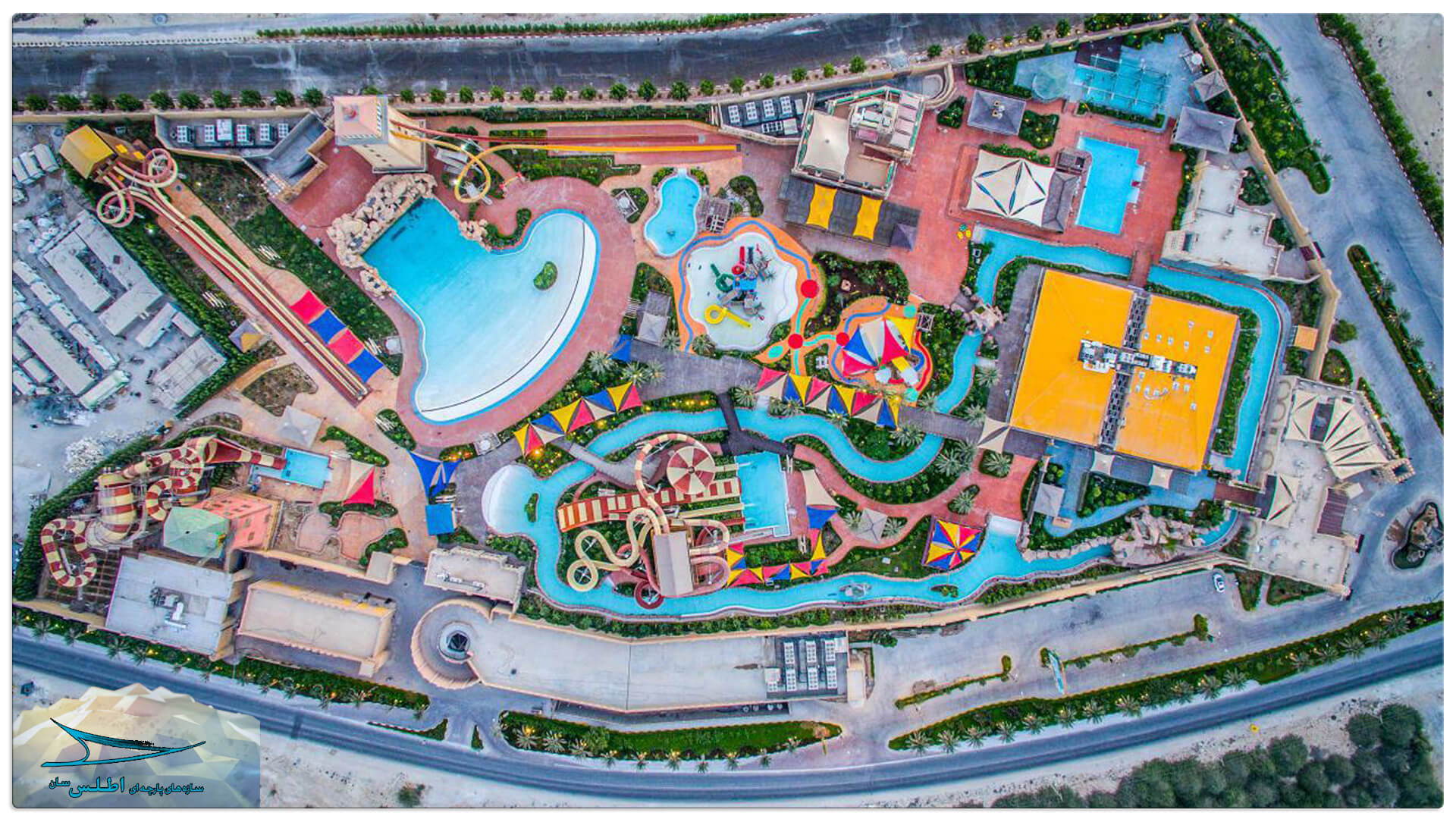 هلی شات زیبا از پارک آبی اوشن کیش