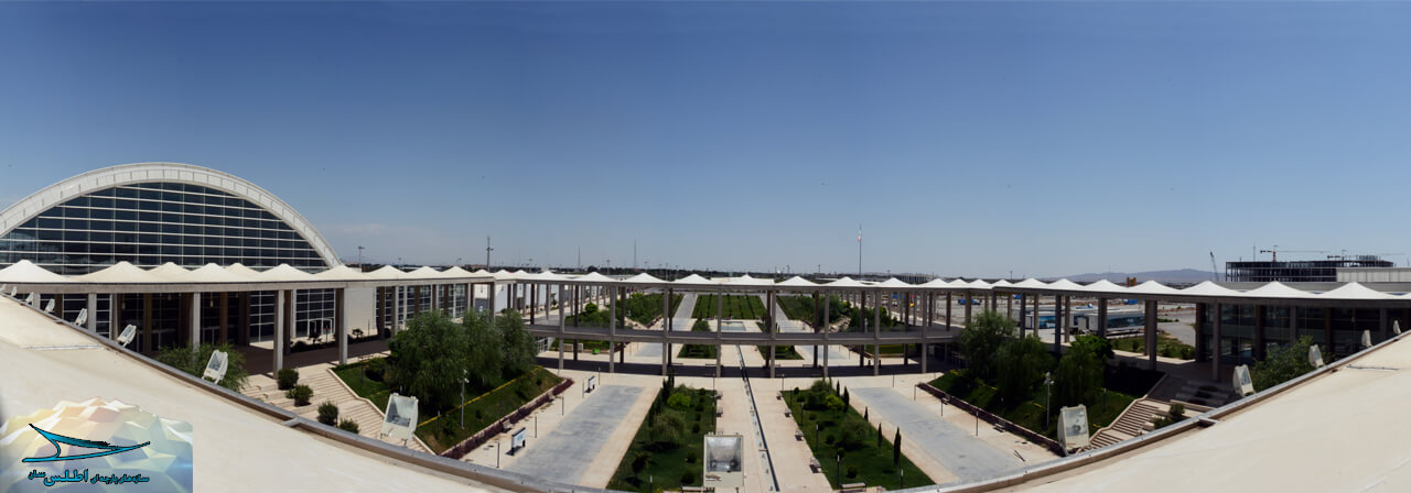 سازه پارچه ای راهروهای نمایشگاه شهر آفتاب تهران | اطلس سان